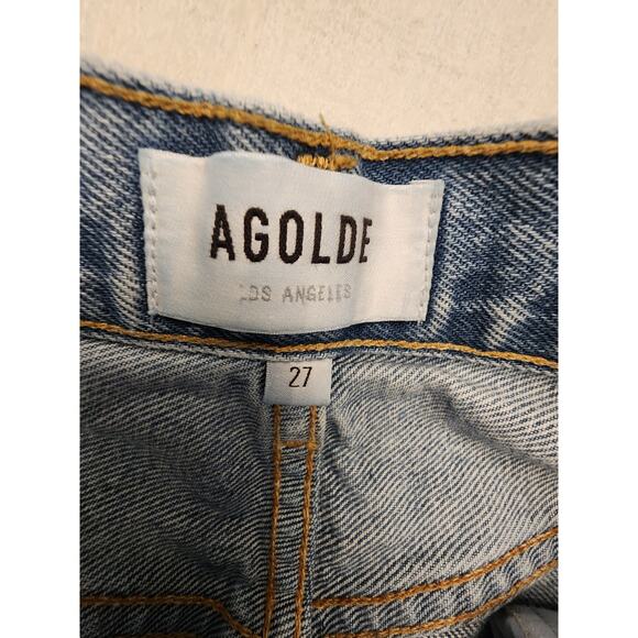 Agolde Women's Denim 90's Jean SZ 27 Distressed Straight - Picture 4 of 7